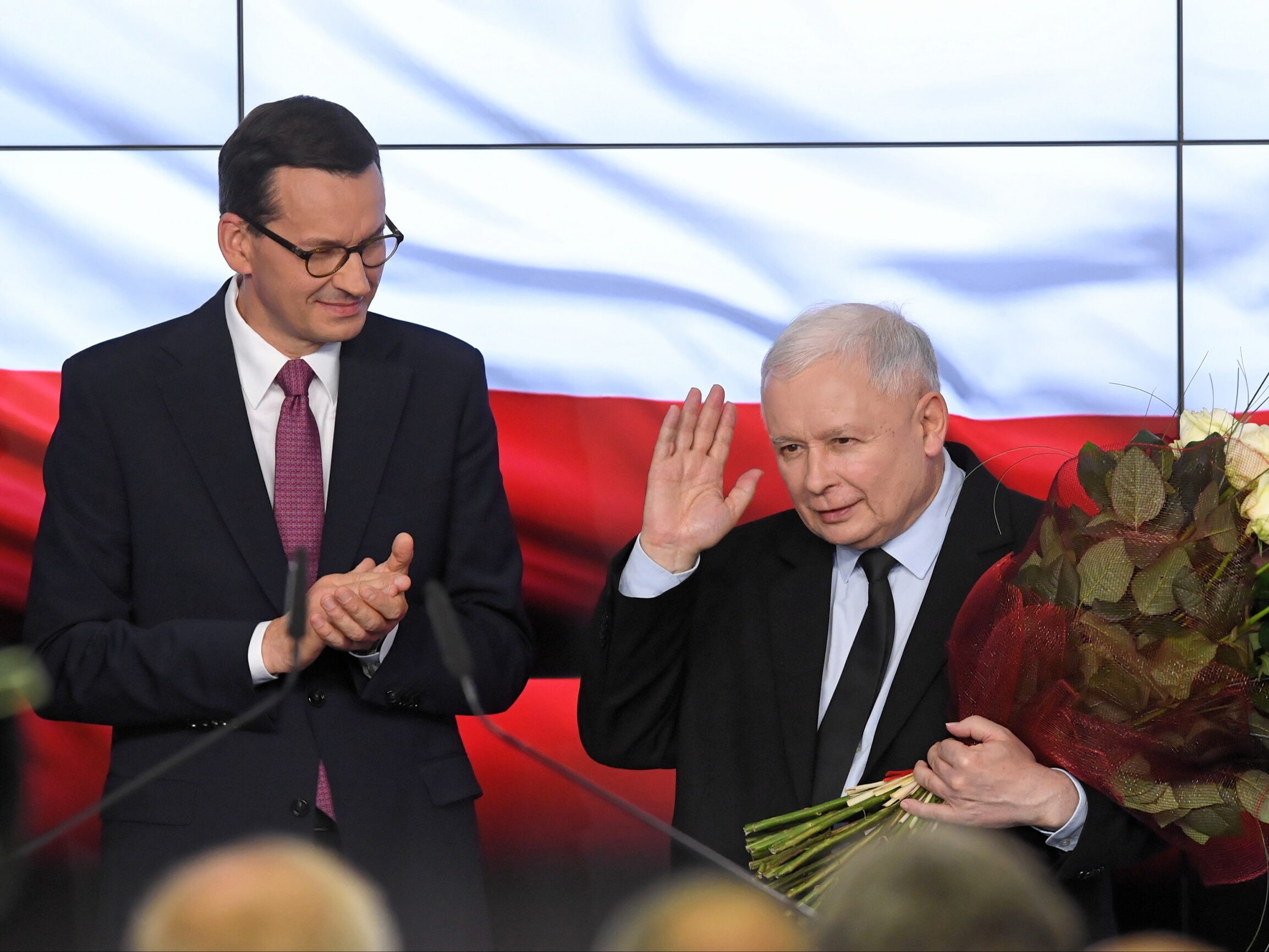 Premier Mateusz Morawiecki i prezes PiS Jarosław Kaczyński