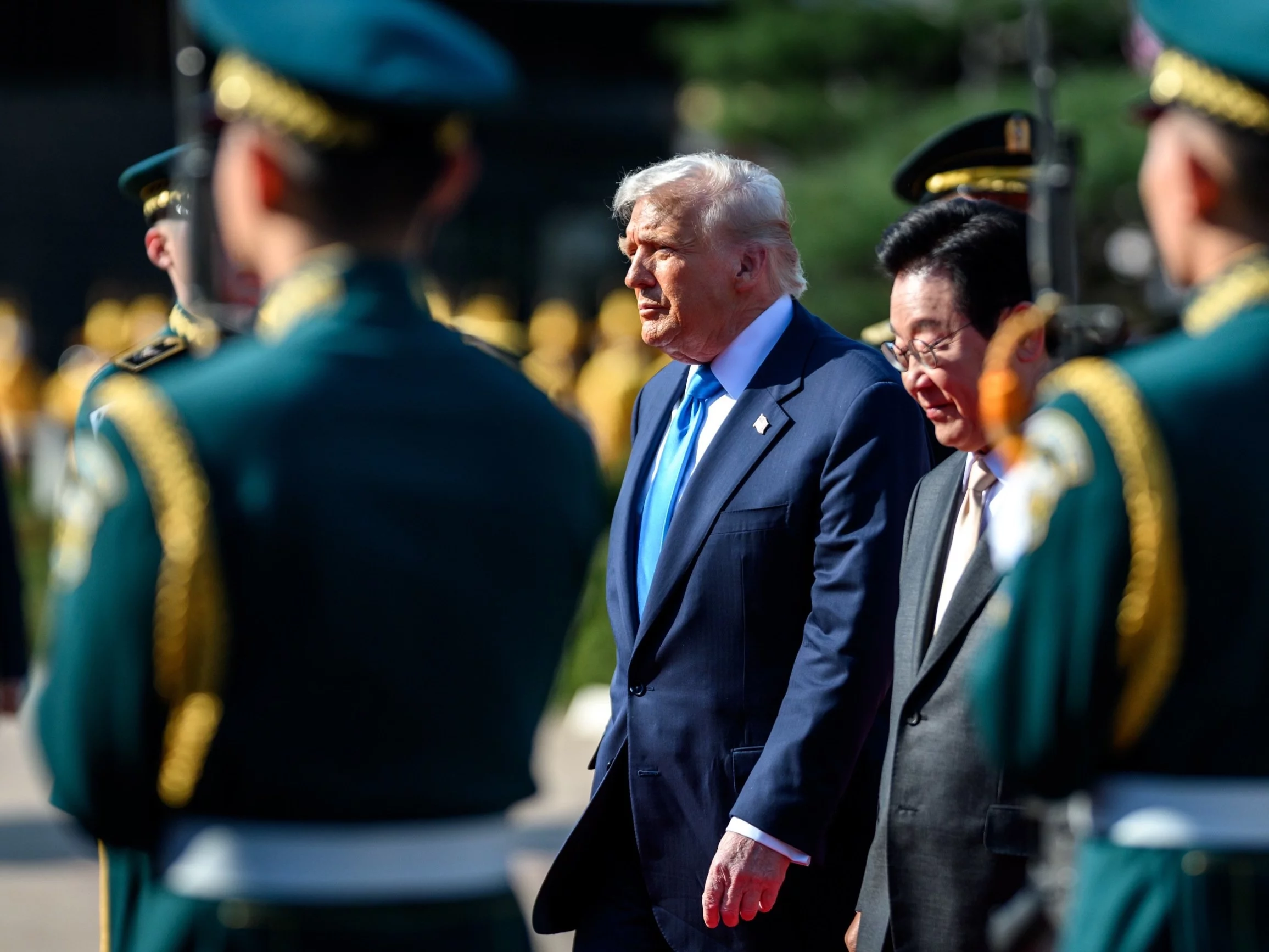 Prezydent USA Donald Trump podczas wizyty w Korei Południowej