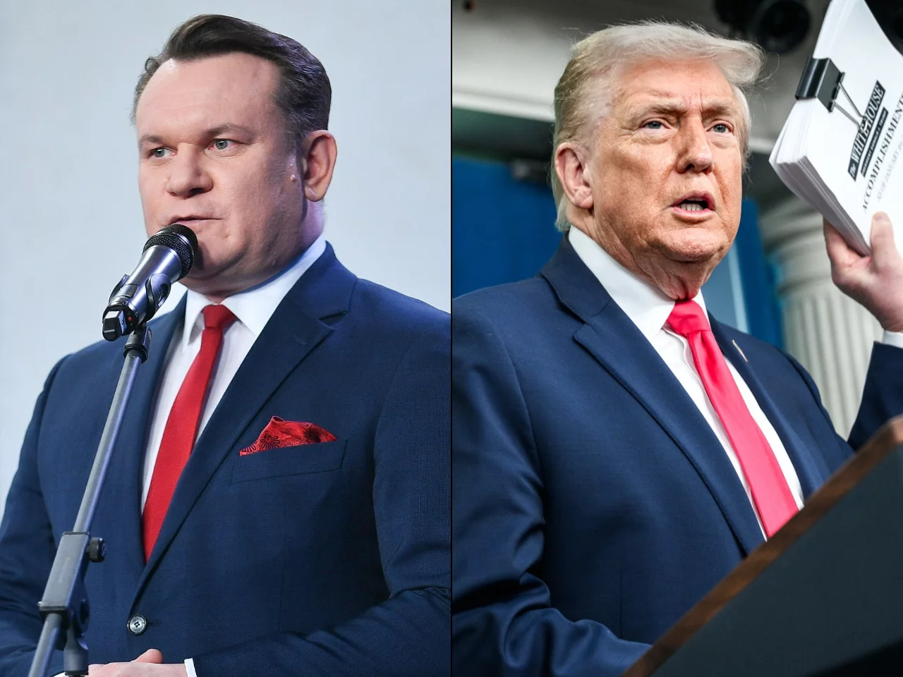 Dominik Tarczyński i Donald Trump