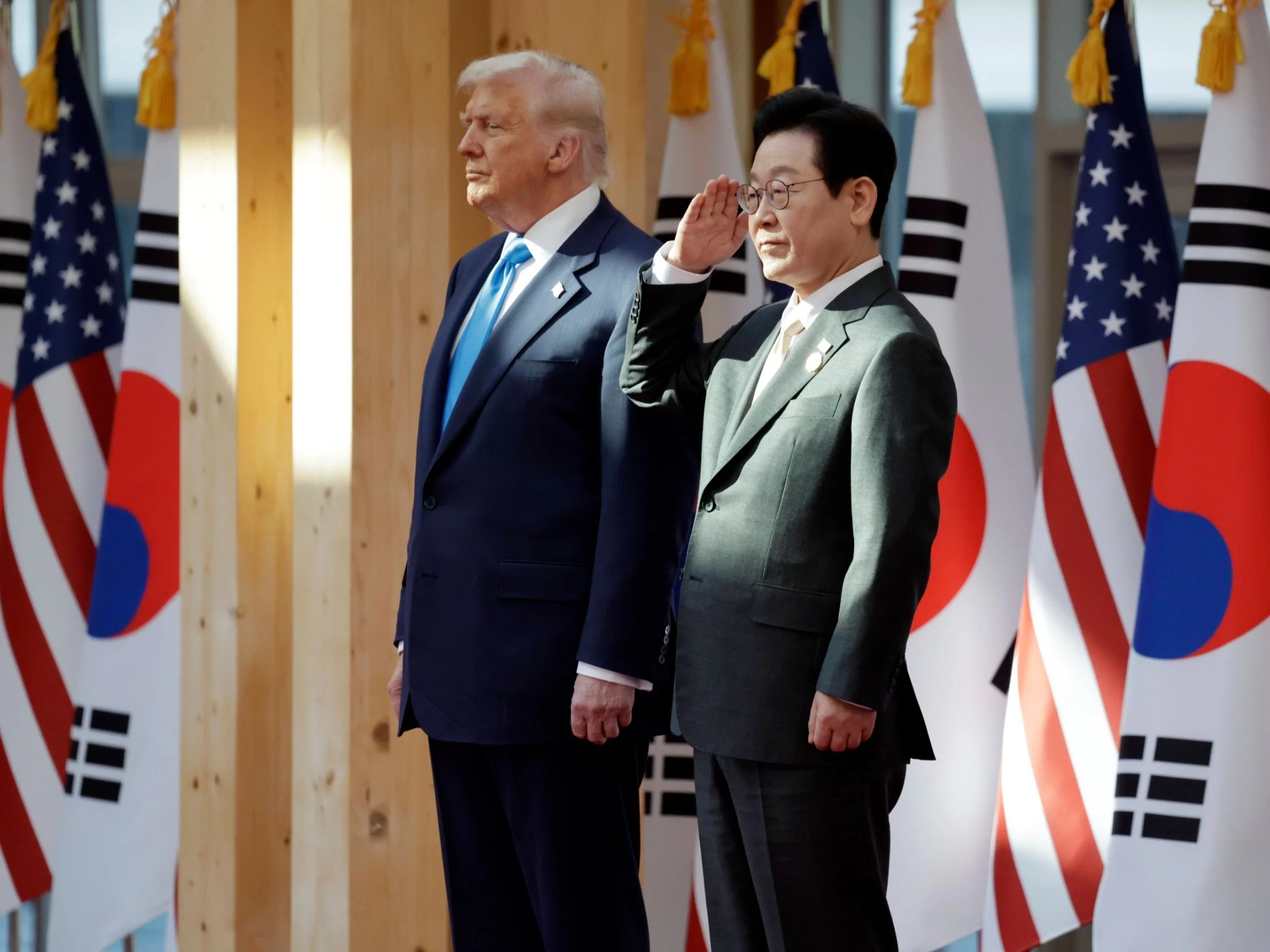 Prezydenci Trump i Lee Jae Myung. Październik 2025