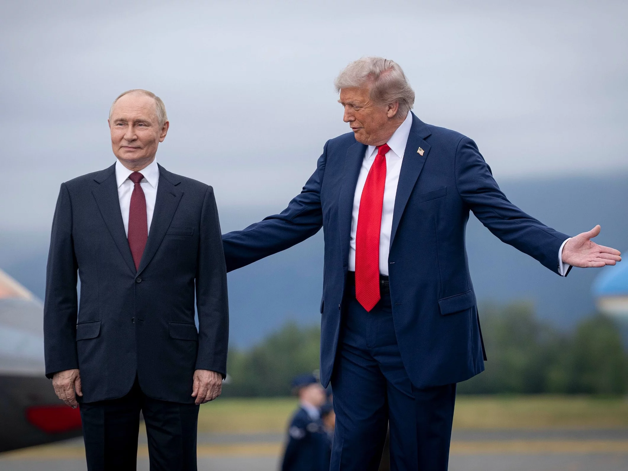 Prezydent Rosji Władimir Putin i prezydent USA Donald Trump