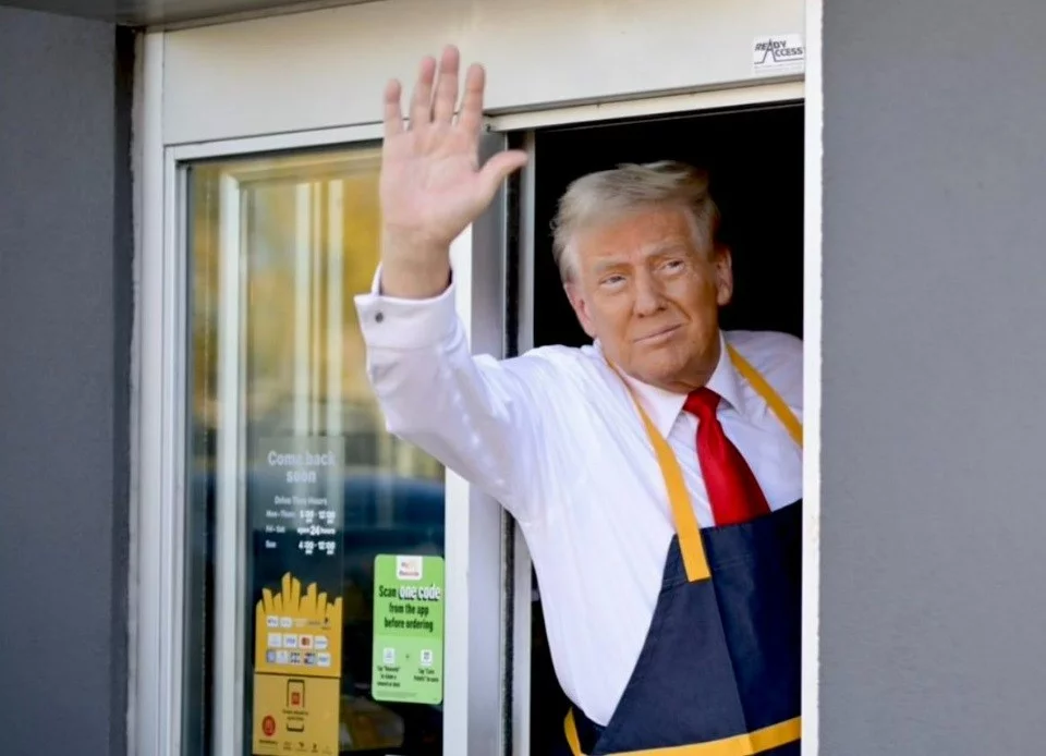 Donald Trump w trakcie kampanii prezydenckiej podjął pracę w McDonald's