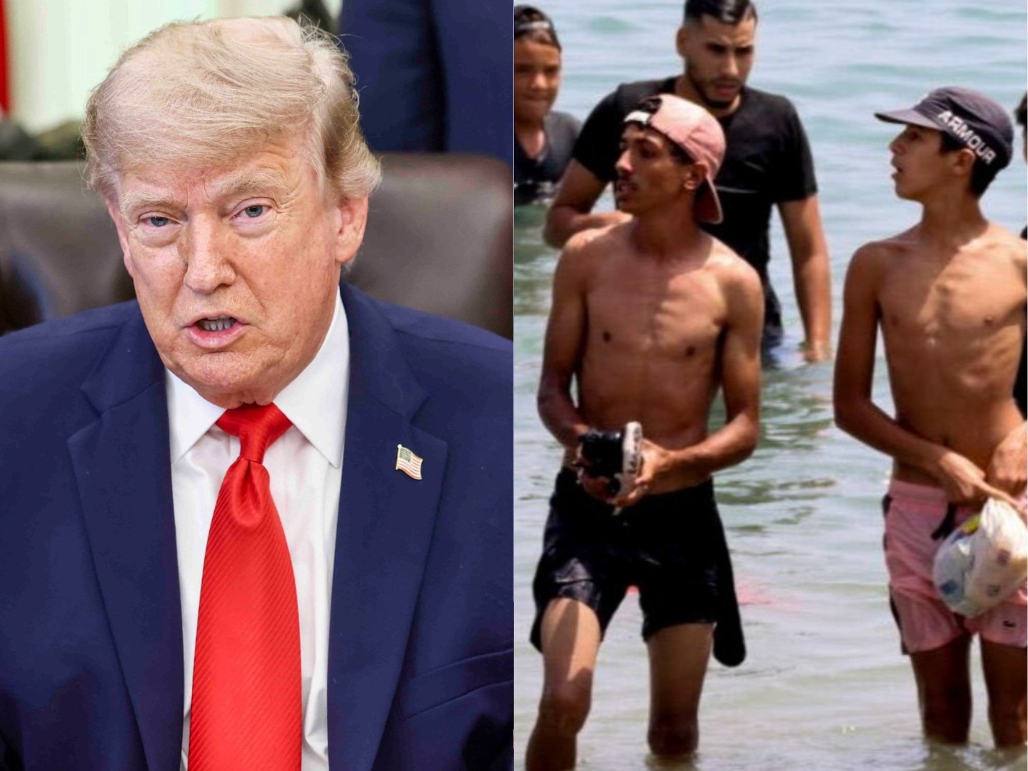 Donald Trump i migranci w Ceucie
