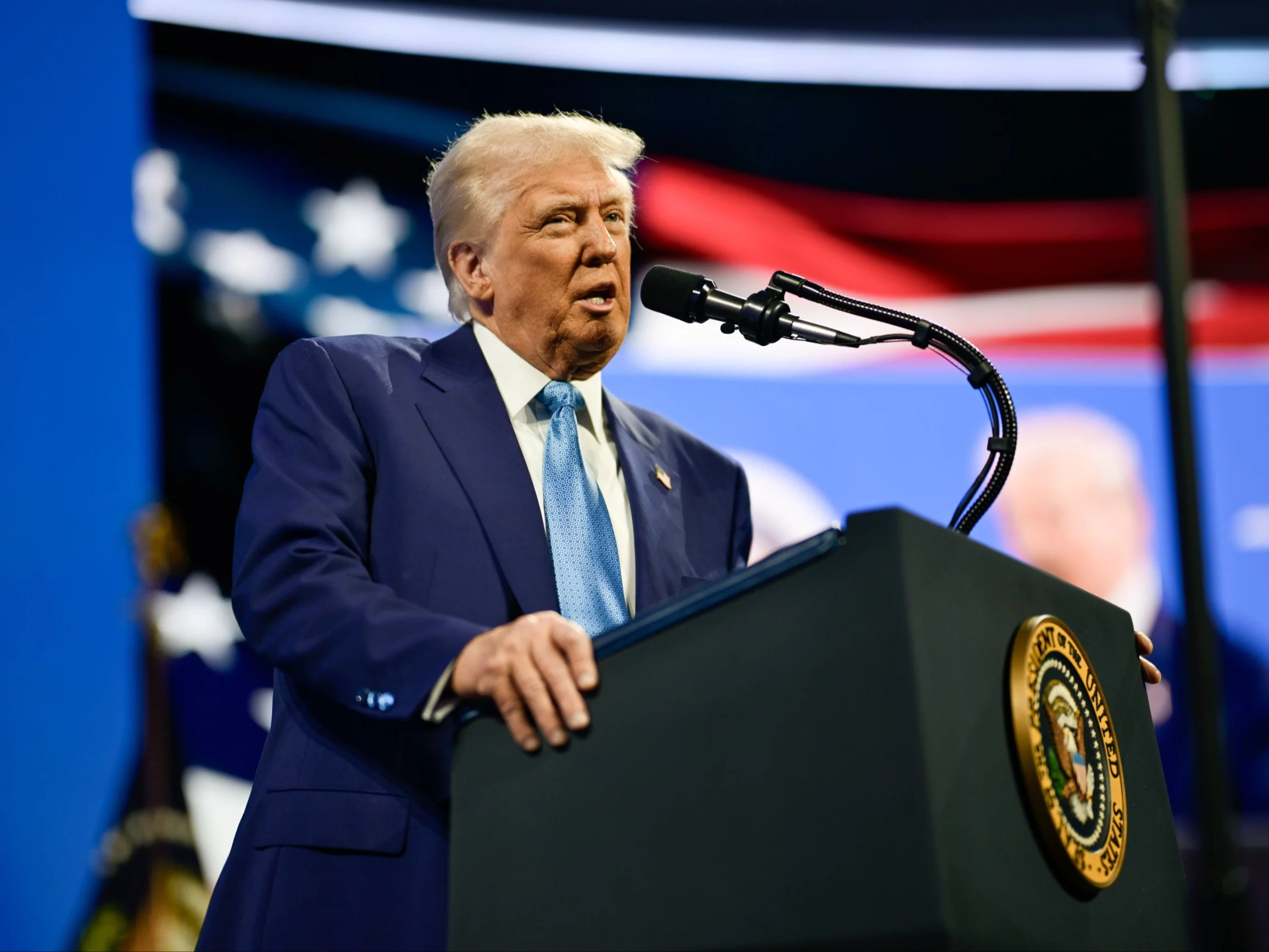 Trump talks about a conspiracy against the USA. He accused 3  countries