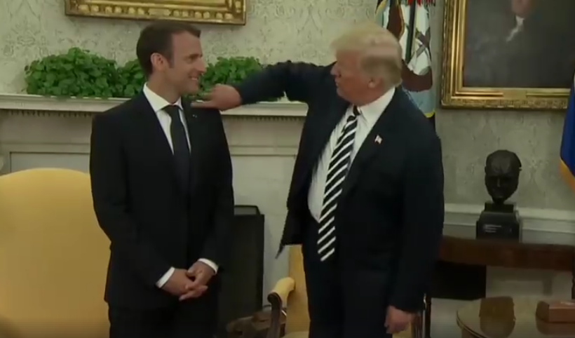 Donald Trump i Emannuel Macron