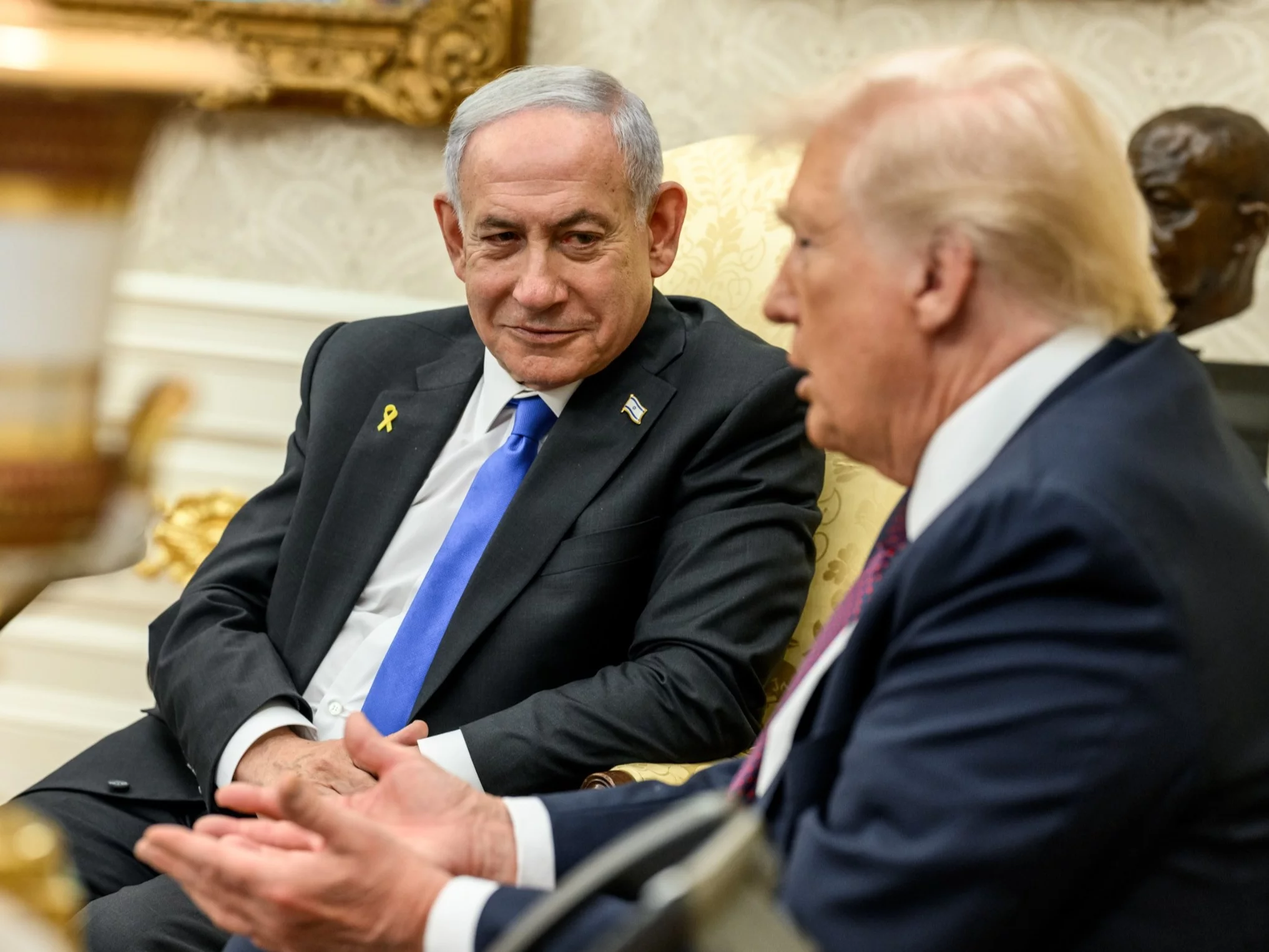 Premier Izraela Benjamin Netanjahu i prezydent USA Donald Trump