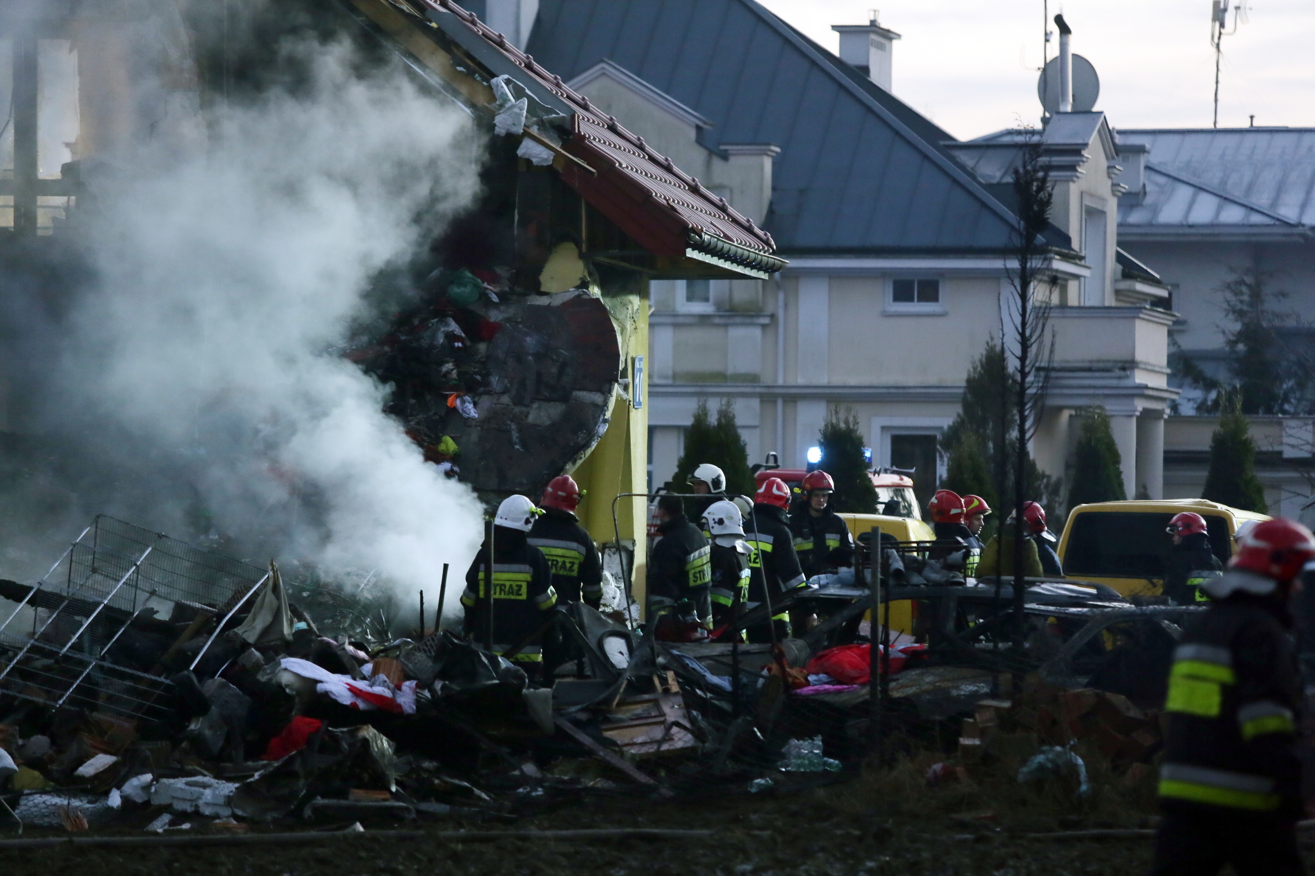 Pożar w podwarszawskim Łomiankach