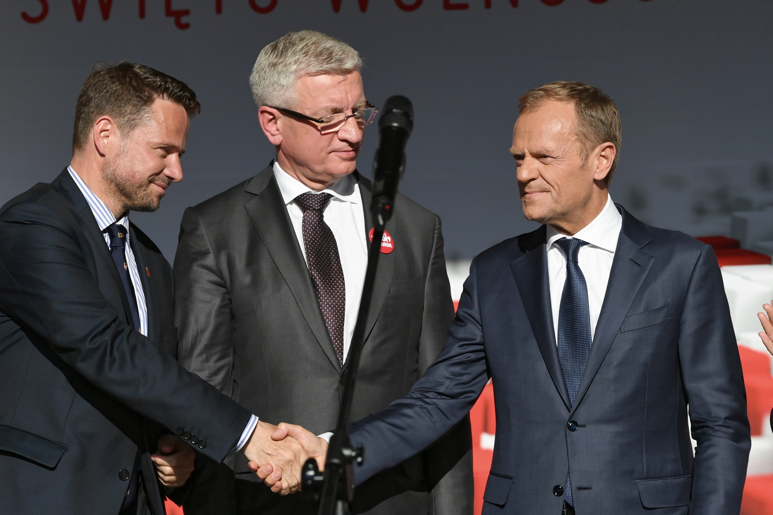 Rafał Trzaskowski, Jacek Jaśkowiak i Donald Tusk