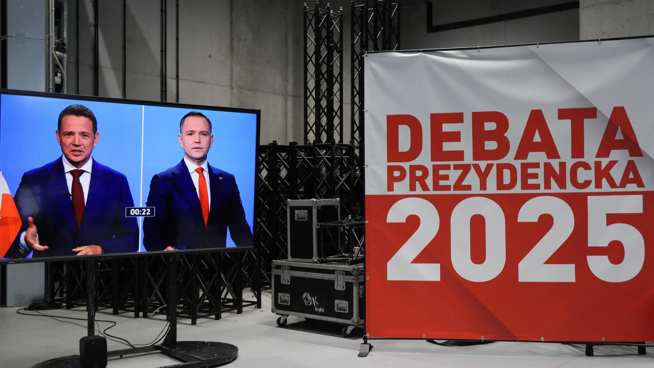 Debata z udziałem Rafała Trzaskowskiego i Karola Nawrockiego