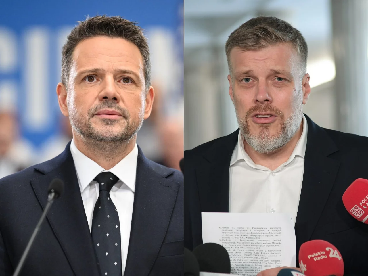 Rafał Trzaskowski i Adrian Zandberg