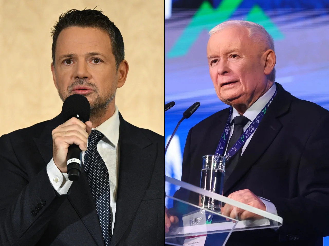 Rafał Trzaskowski i Jarosław Kaczyński