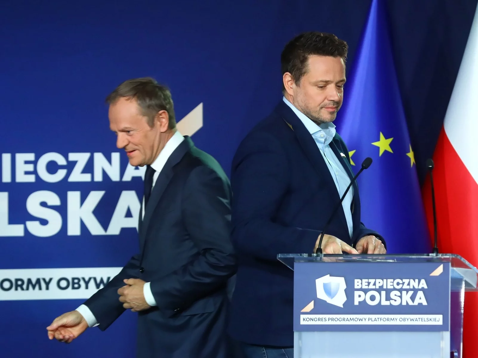 Donald Tusk i Rafał Trzaskowski