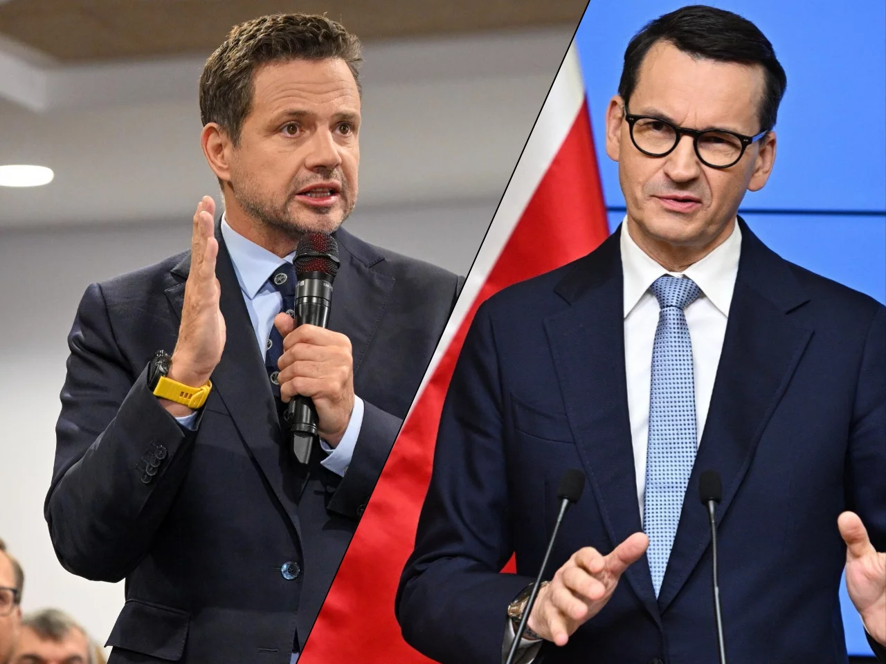 Rafał Trzaskowski i Mateusz Morawiecki