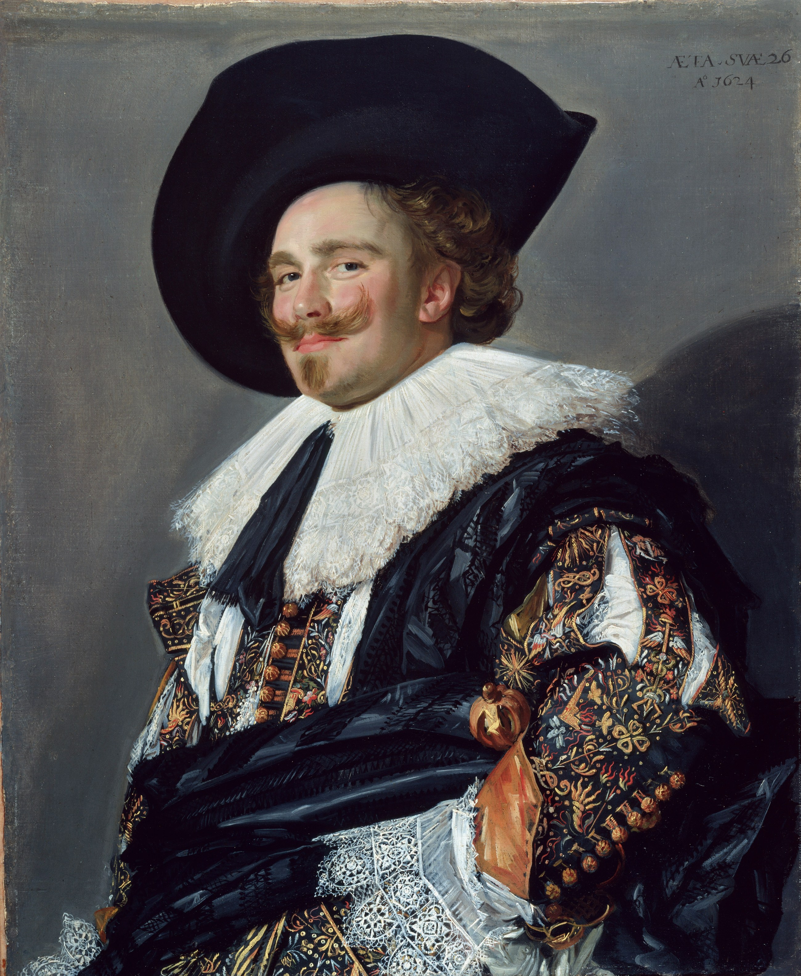 "Śmiejący się kawaler", autor: Frans Hals