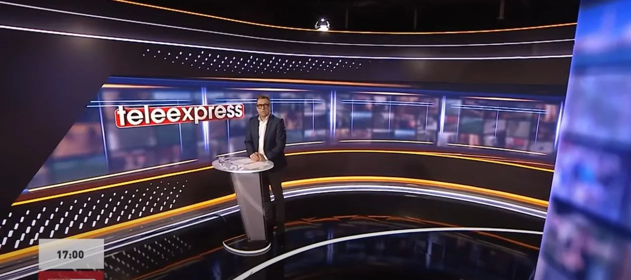 Kadr z programu "Teleexpress" w TVP