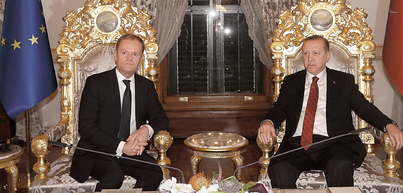 Donald Tusk i Recep Erdogan