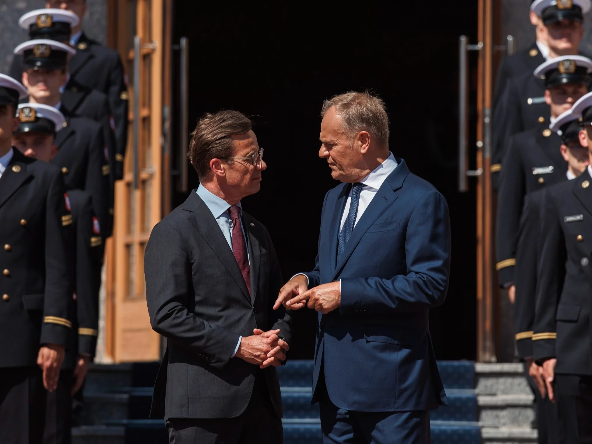 Premier Donald Tusk i premier Szwecji Ulf Kristersson
