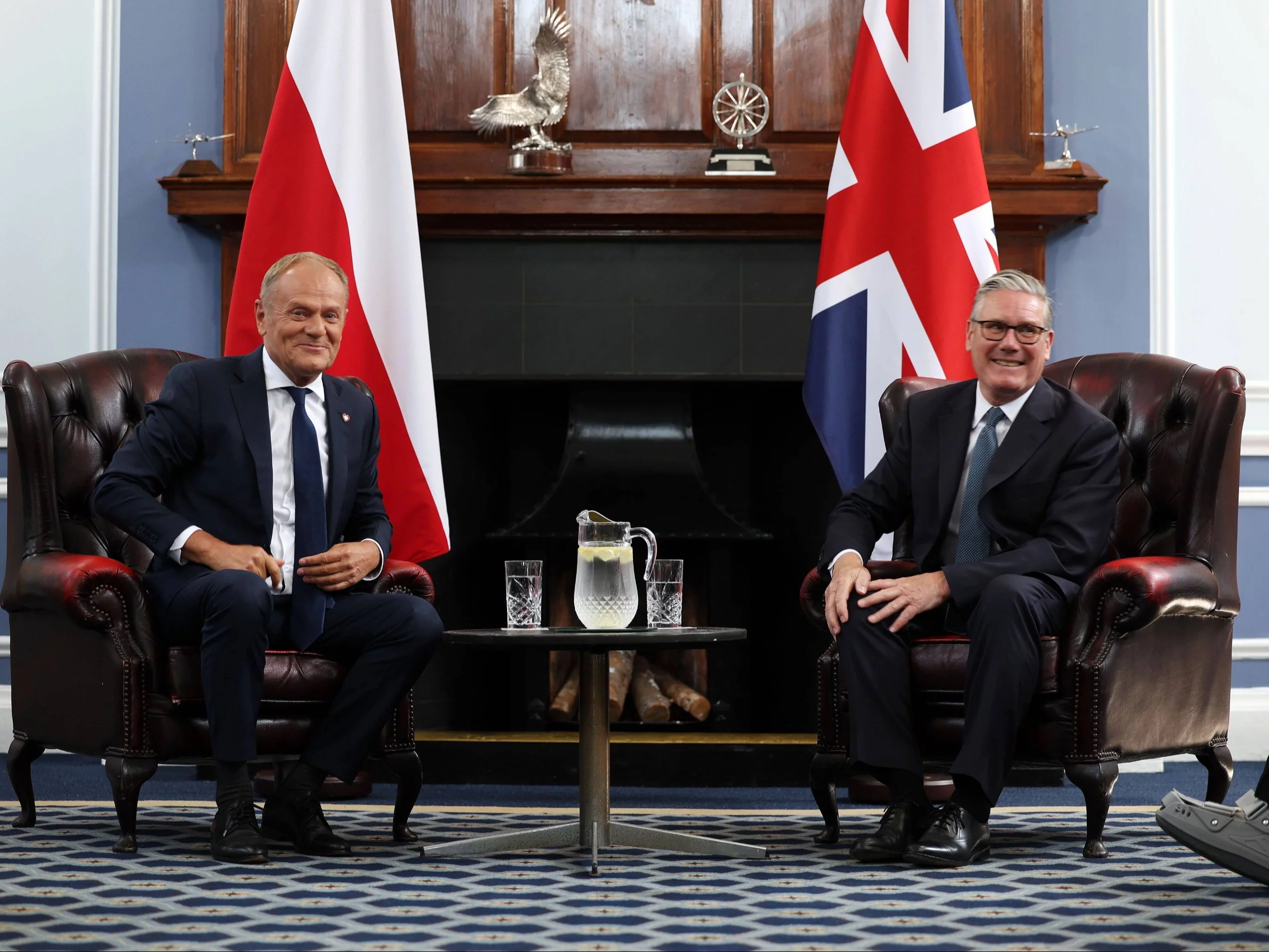 Premierzy Polski i Wielkiej Brytanii - Donald Tusk i Keir Starmer