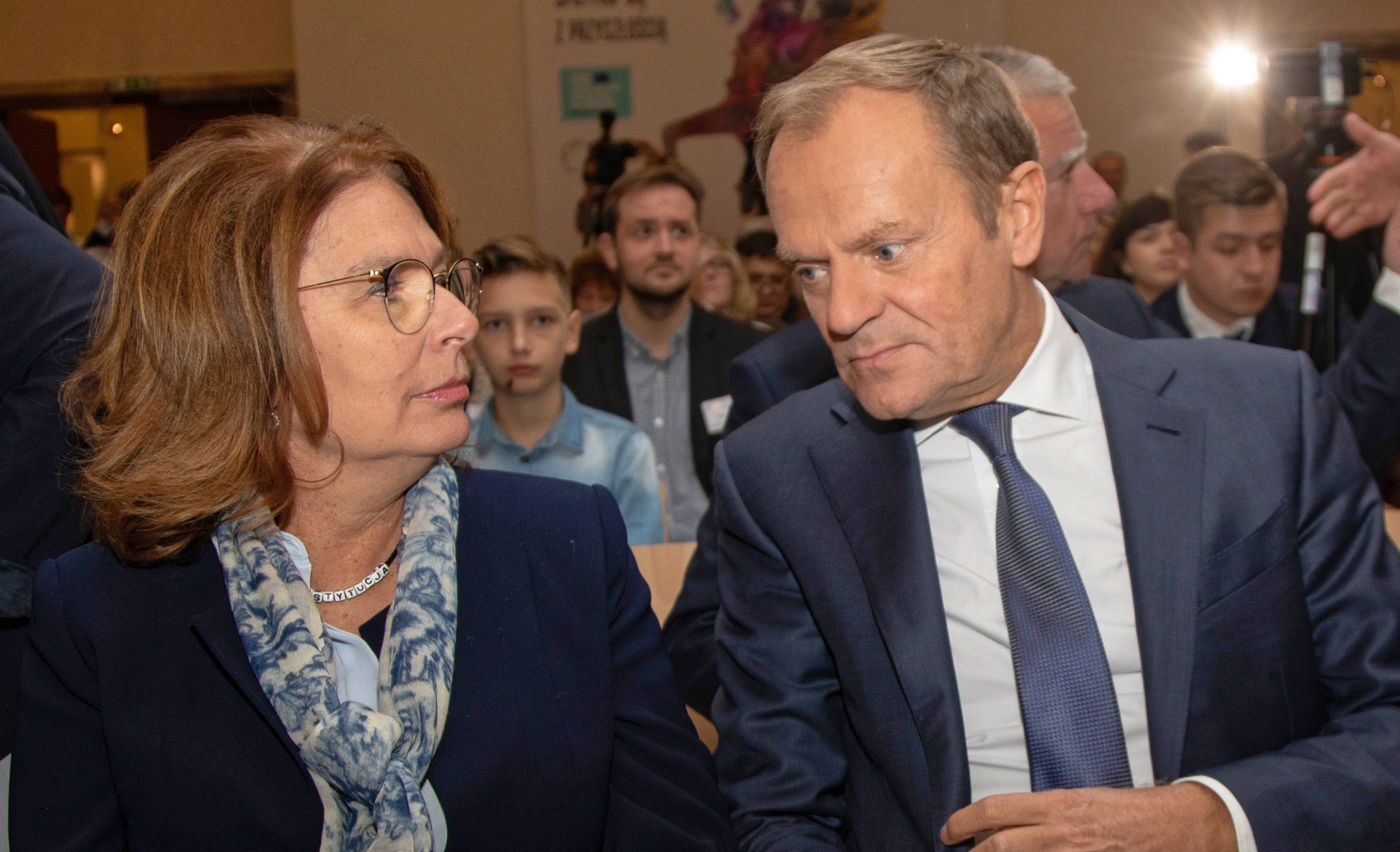 Małgorzata Kidawa-Błońska i Donald Tusk