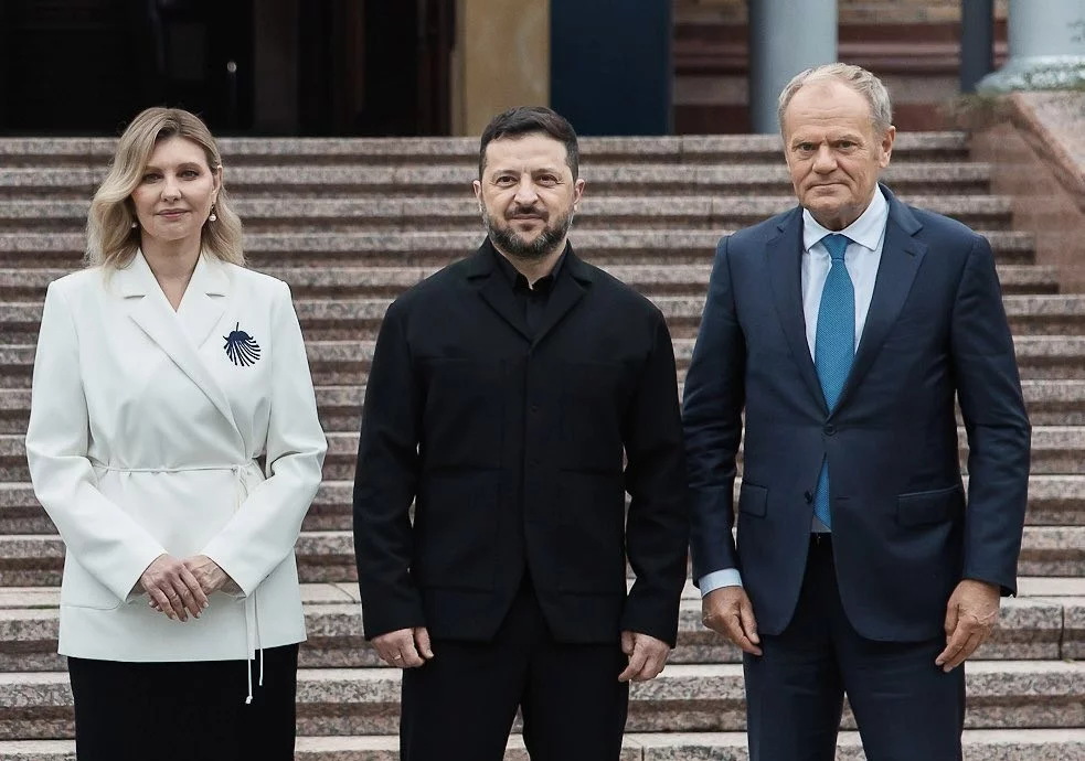 Premier Donald Tusk w piątek przebywa na Ukrainie