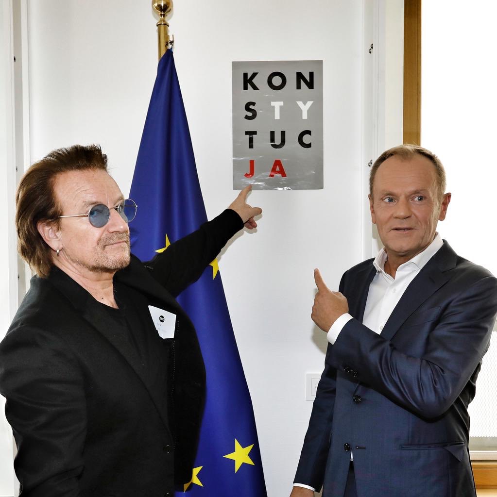 Bono i Donald Tusk