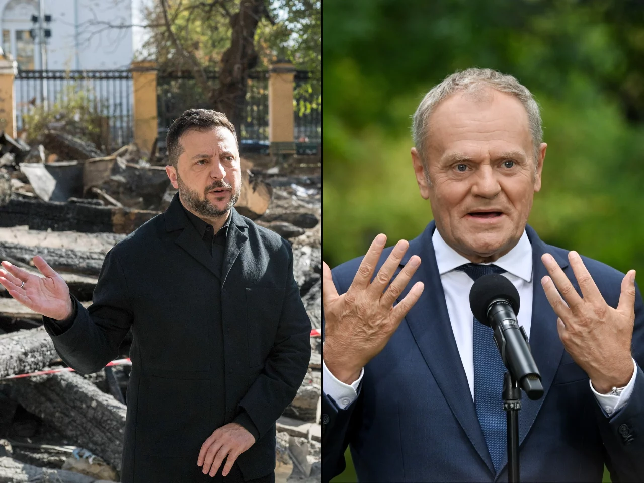 Wołodymyr Zełenski, Donald Tusk