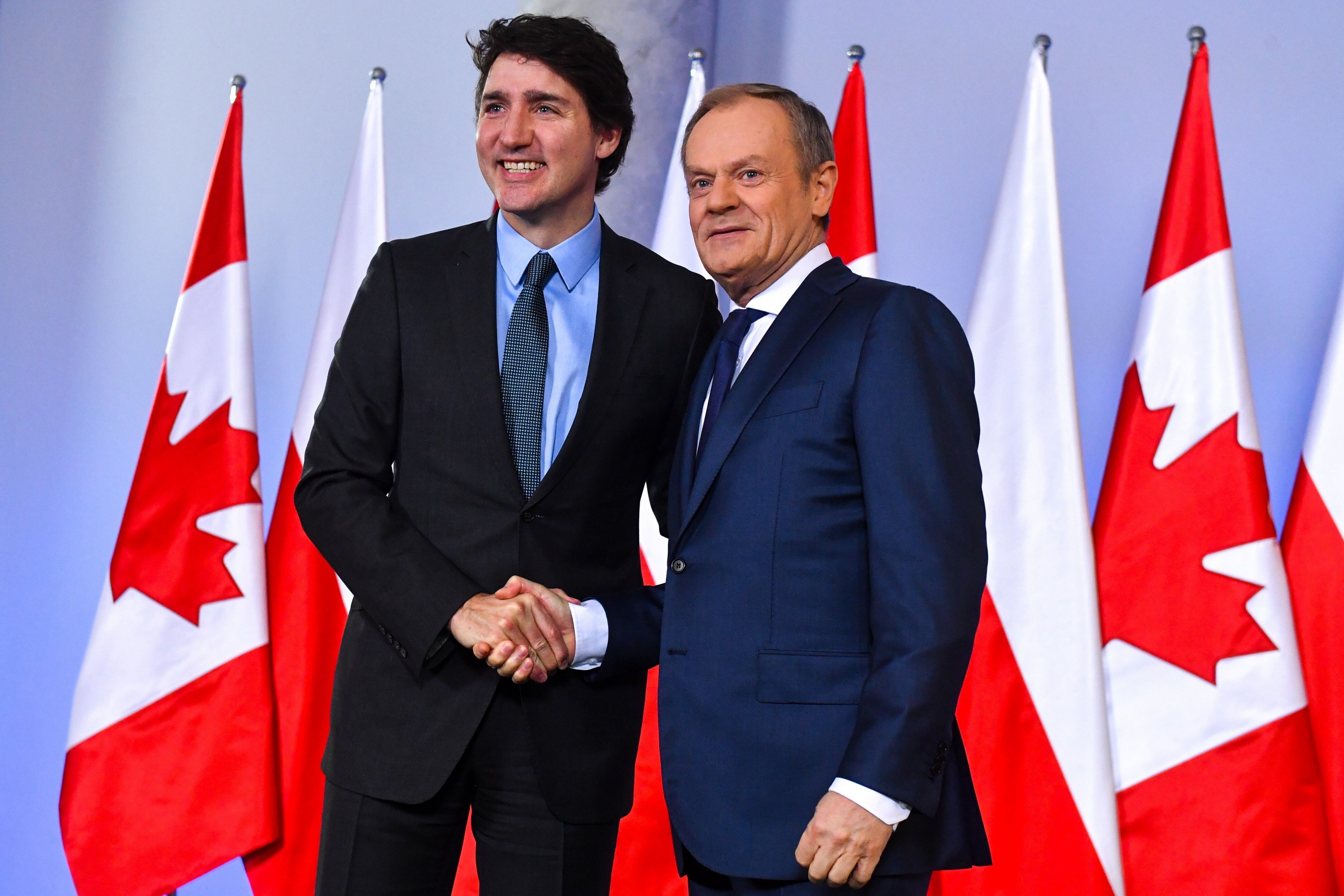 Donald Tusk i Justin Trudeau