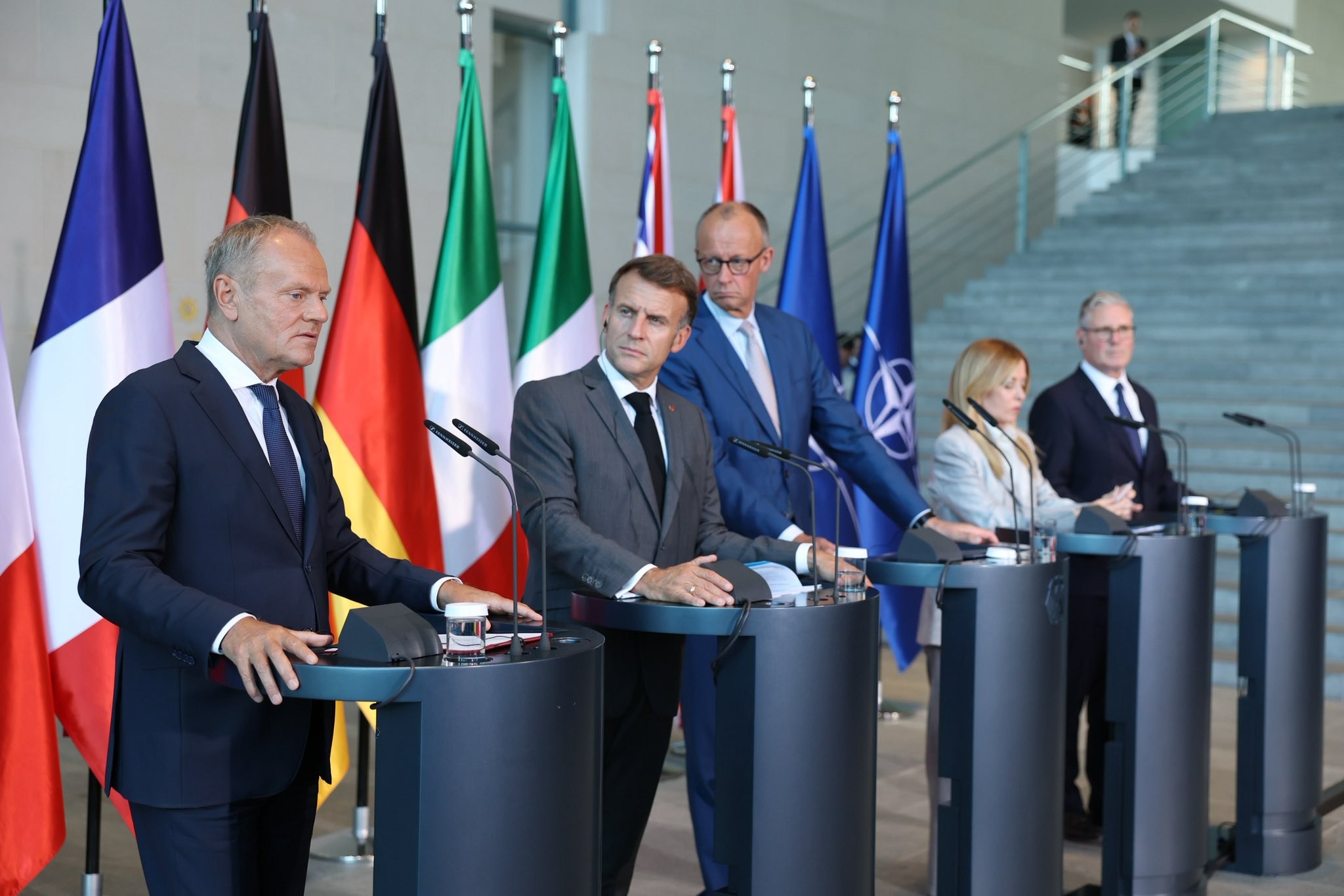 Donald Tusk na spotkaniu E5 w Berlinie