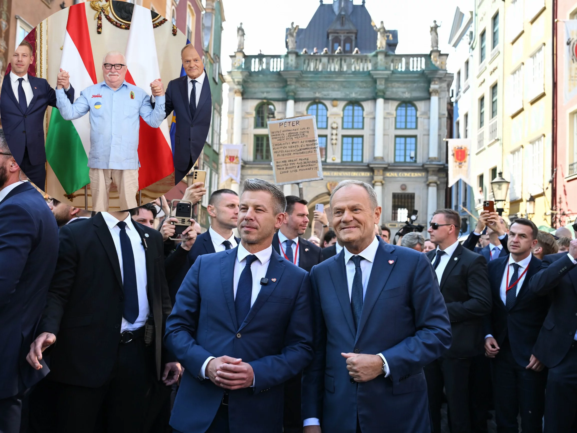 D. Tusk i P. Magyar w Gdańsku