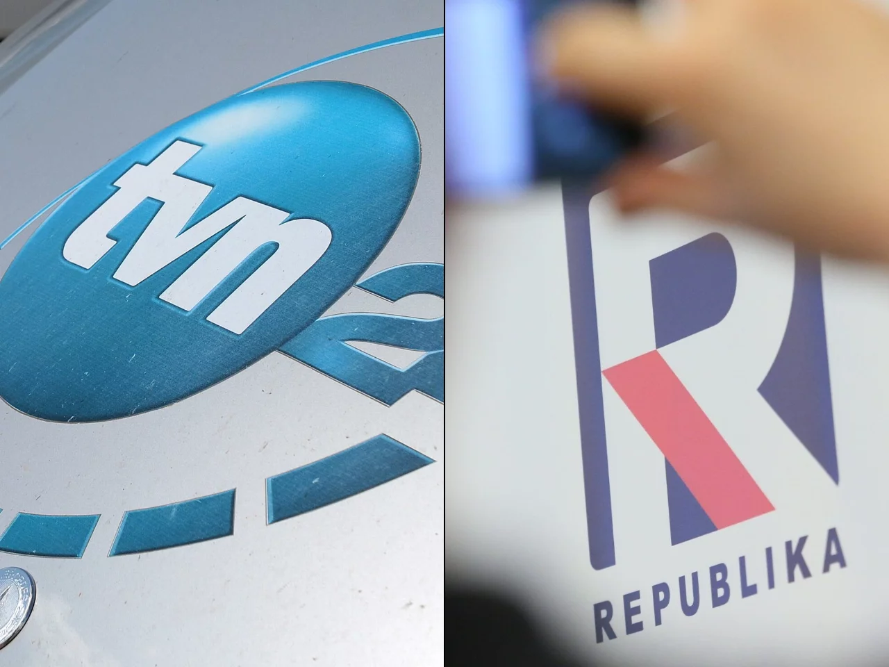 Logo TVN 24 / logo TV Republika