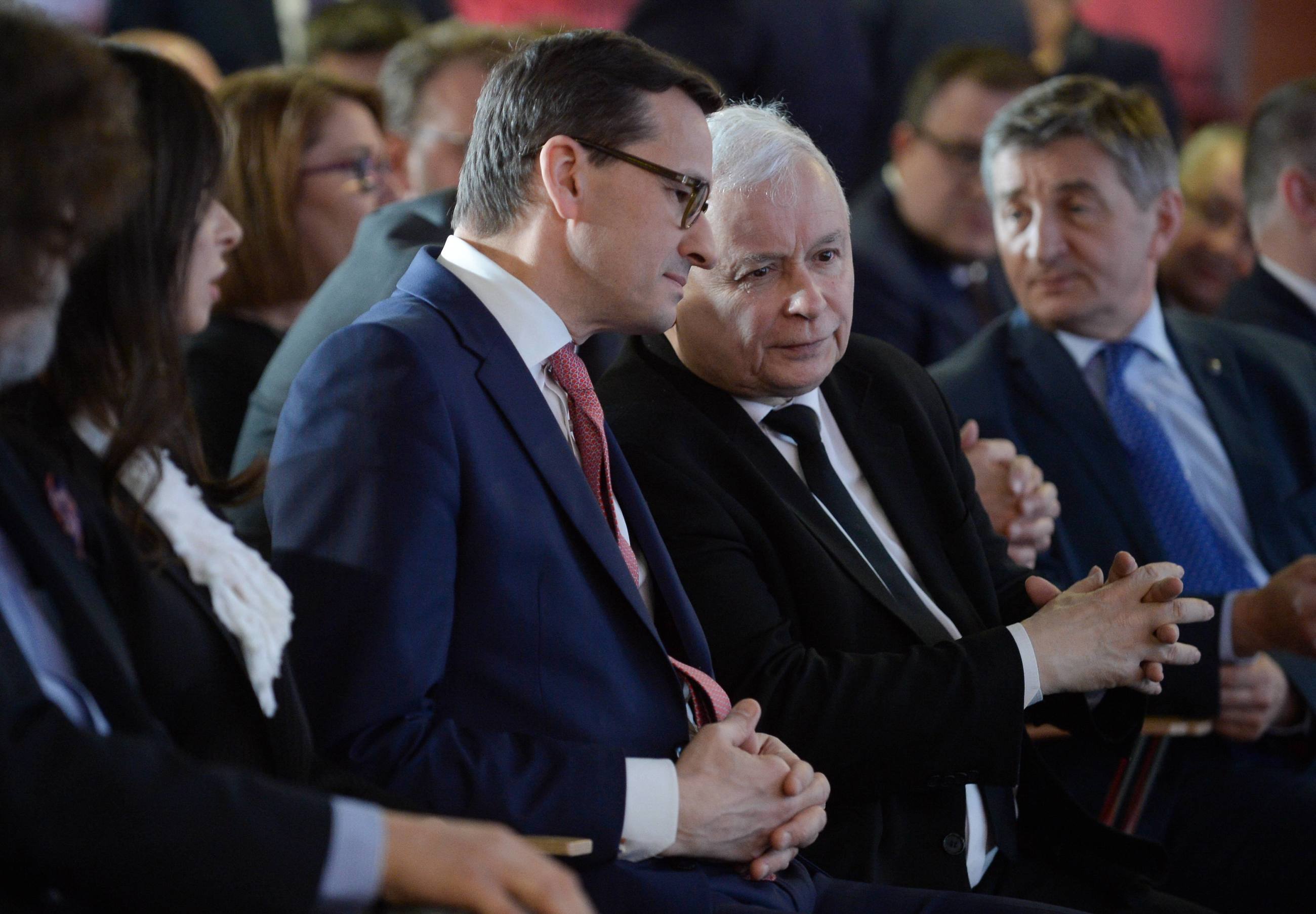 Mateusz Morawiecki i Jarosław Kaczyński