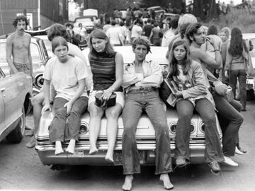 Uczestnicy festiwalu w Woodstock, 1969 rok