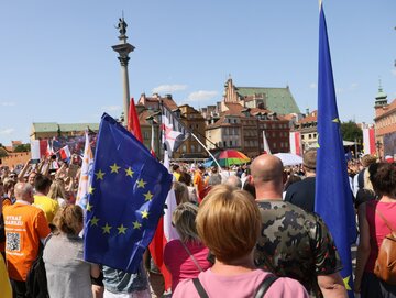 Uczestnicy Marszu 4 Czerwca w Warszawie