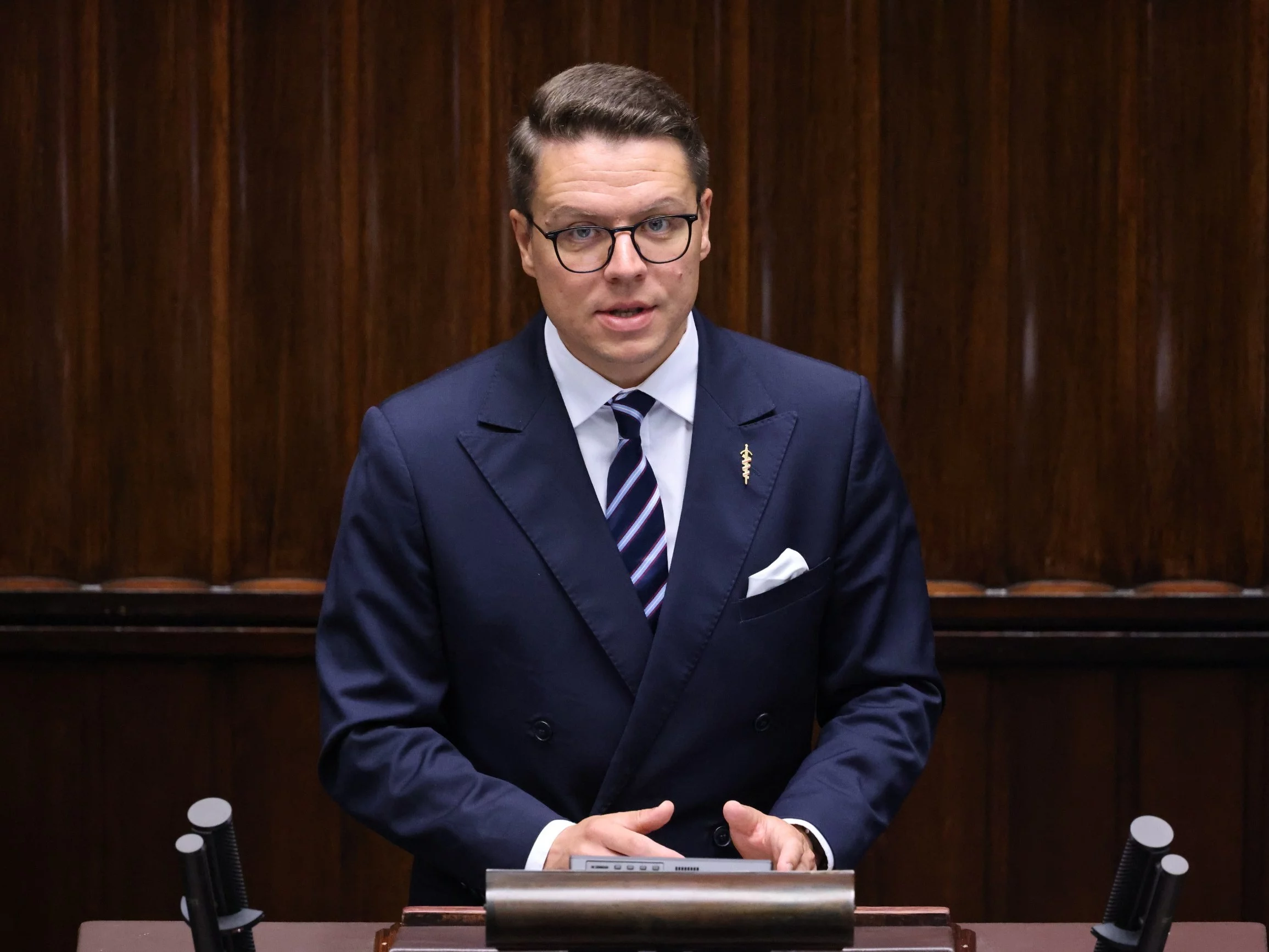 Poseł Konfederacji Krzysztof Szymański