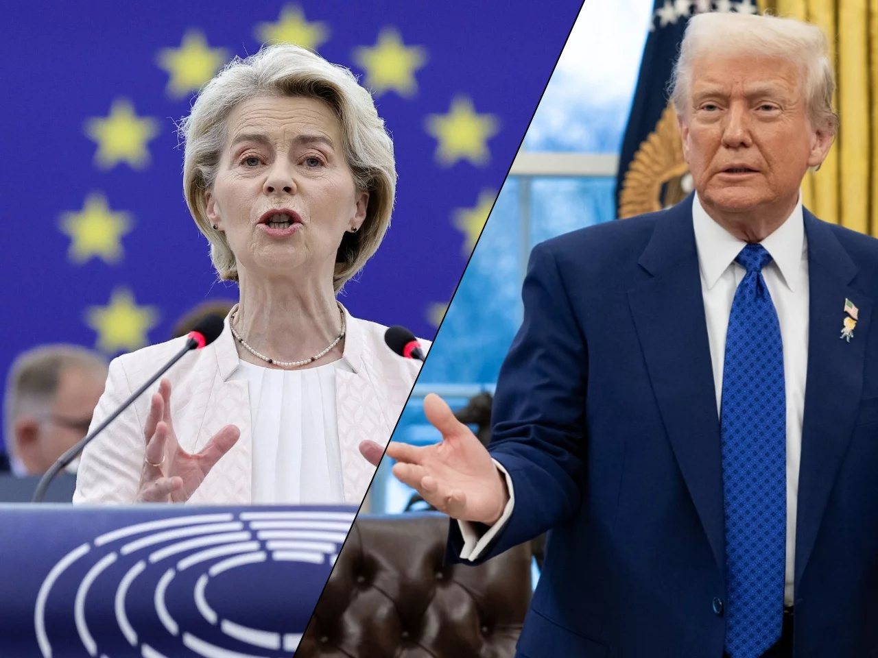 Ursula von der Leyen i Donald Trump