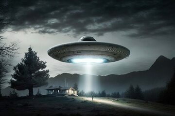 UFO. Grafika ilustracyjna