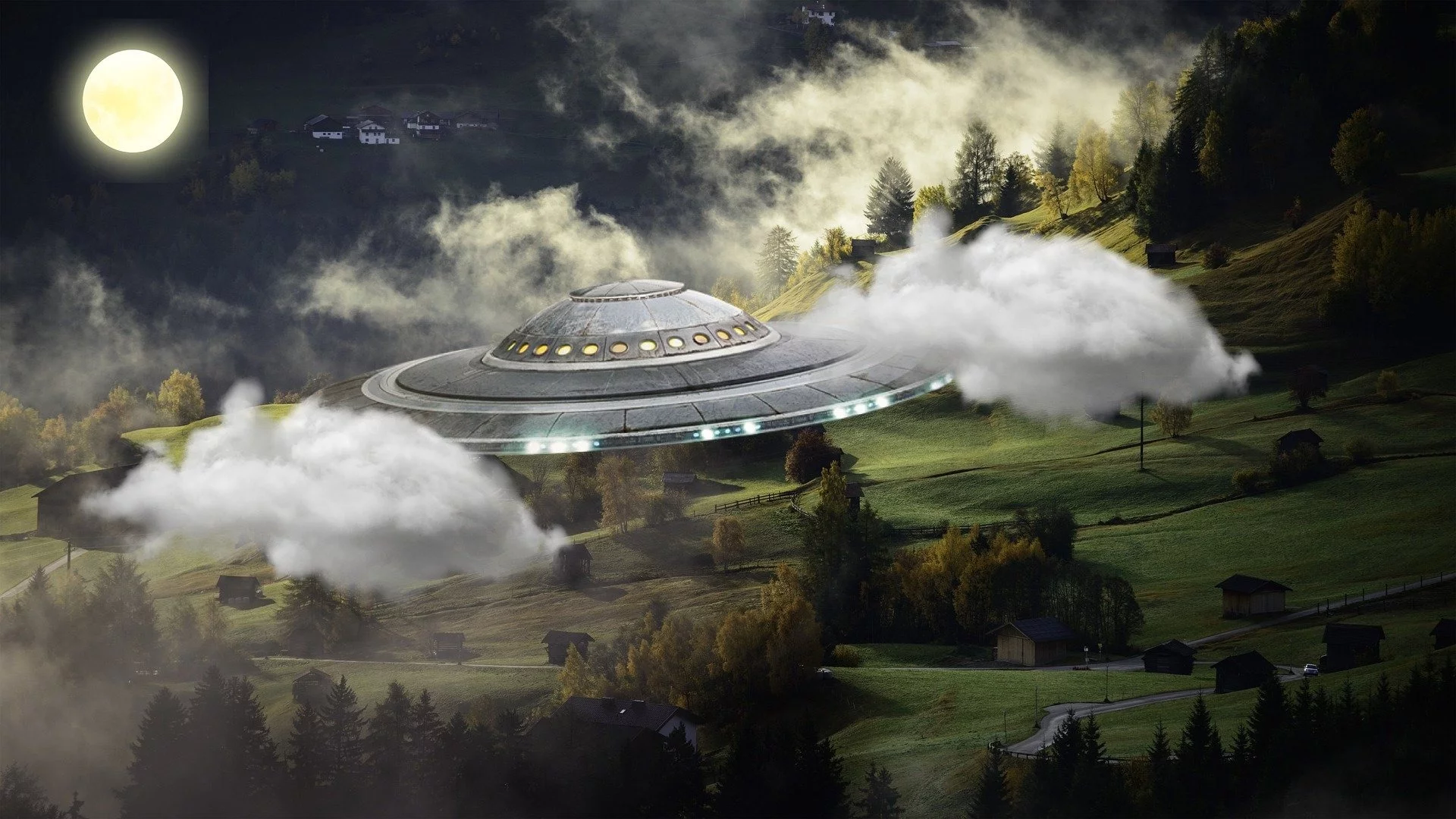Ufo. Grafika ilustracyjna