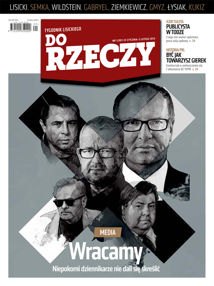 Ujawniamy okładkę pierwszego numeru Tygodnika "Do Rzeczy"!
