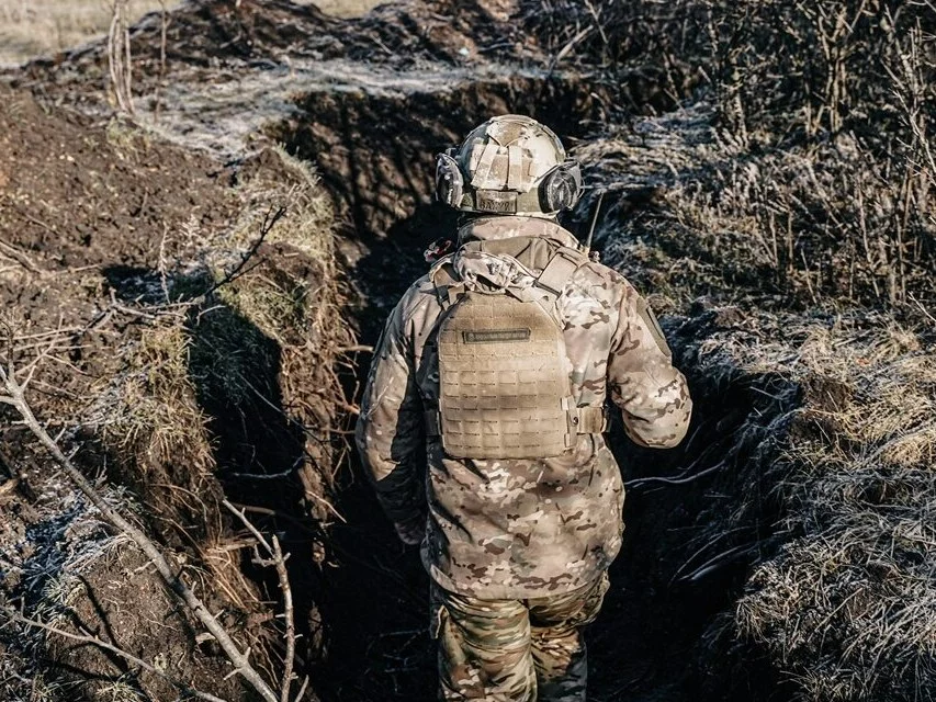 Ukraińskie wojsko na linii frontu w Donbasie