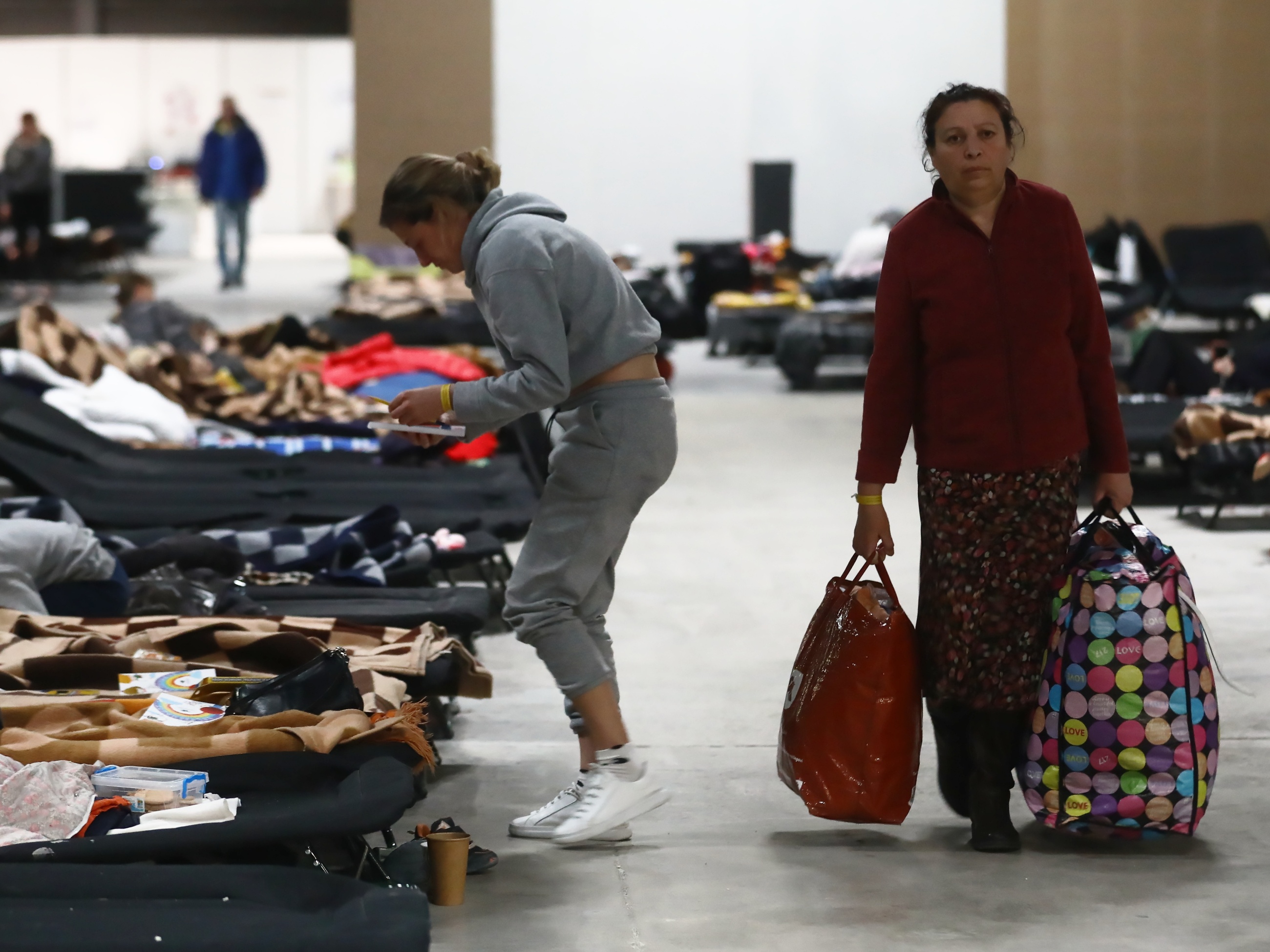 Uchodźcy w Centrum Pomocy Humanitarnej Ptak w Nadarzynie pod Warszawą