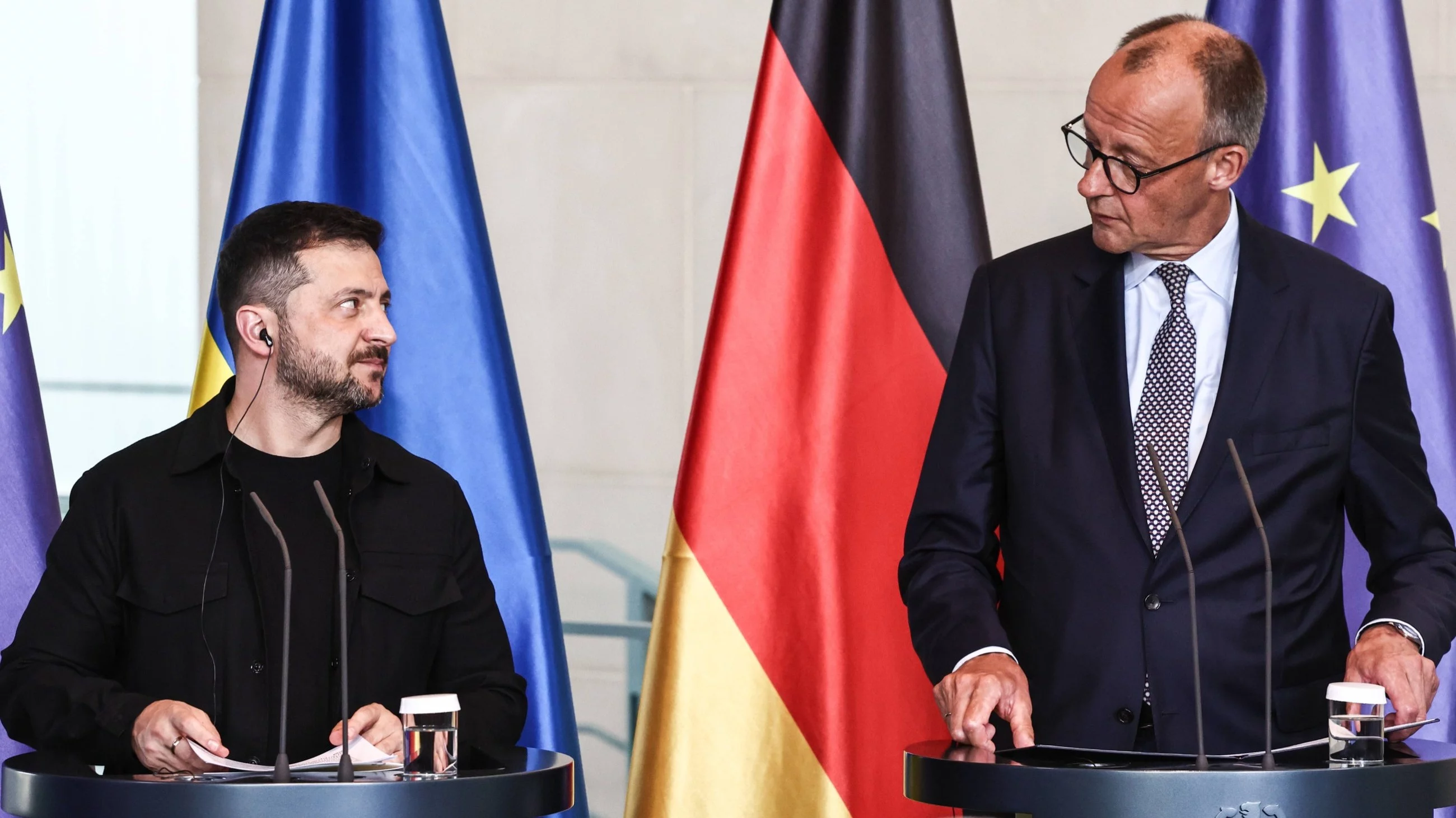 Wołodymyr Zełenski i Friedrich Merz