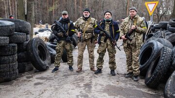 Ukraińscy obrońcy podczas wojny z Rosją. Zdj. ilustracyjne
