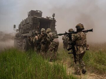Ukraińscy żołnierze podczas wojny z Rosją, czerwiec 2023 r.