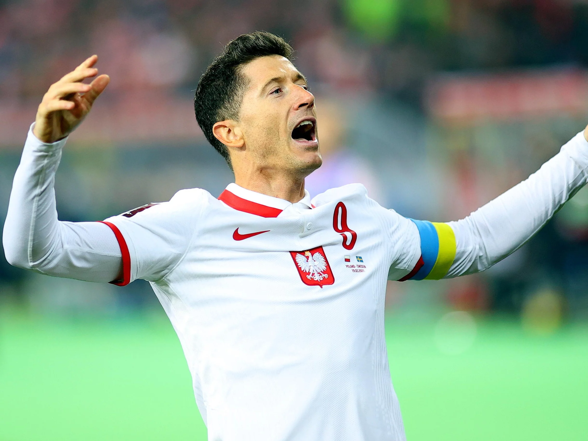 Kapitan reprezentacji Polski Robert Lewandowski