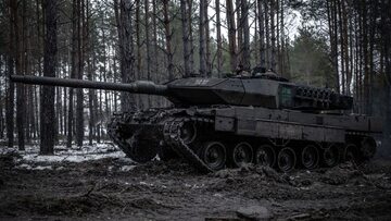 Ukraiński czołg Leopard 2A6