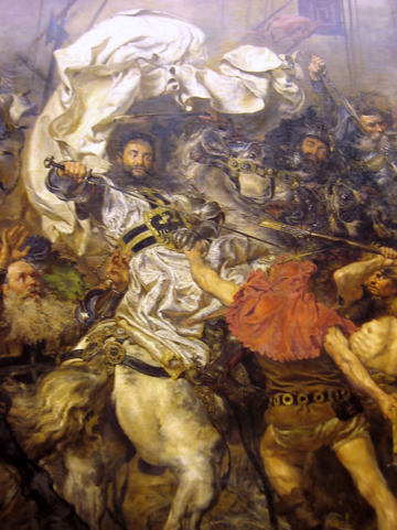 Ulrich von Jungingen na obrazie Jana Matejki "Bitwa pod Grunwaldem"