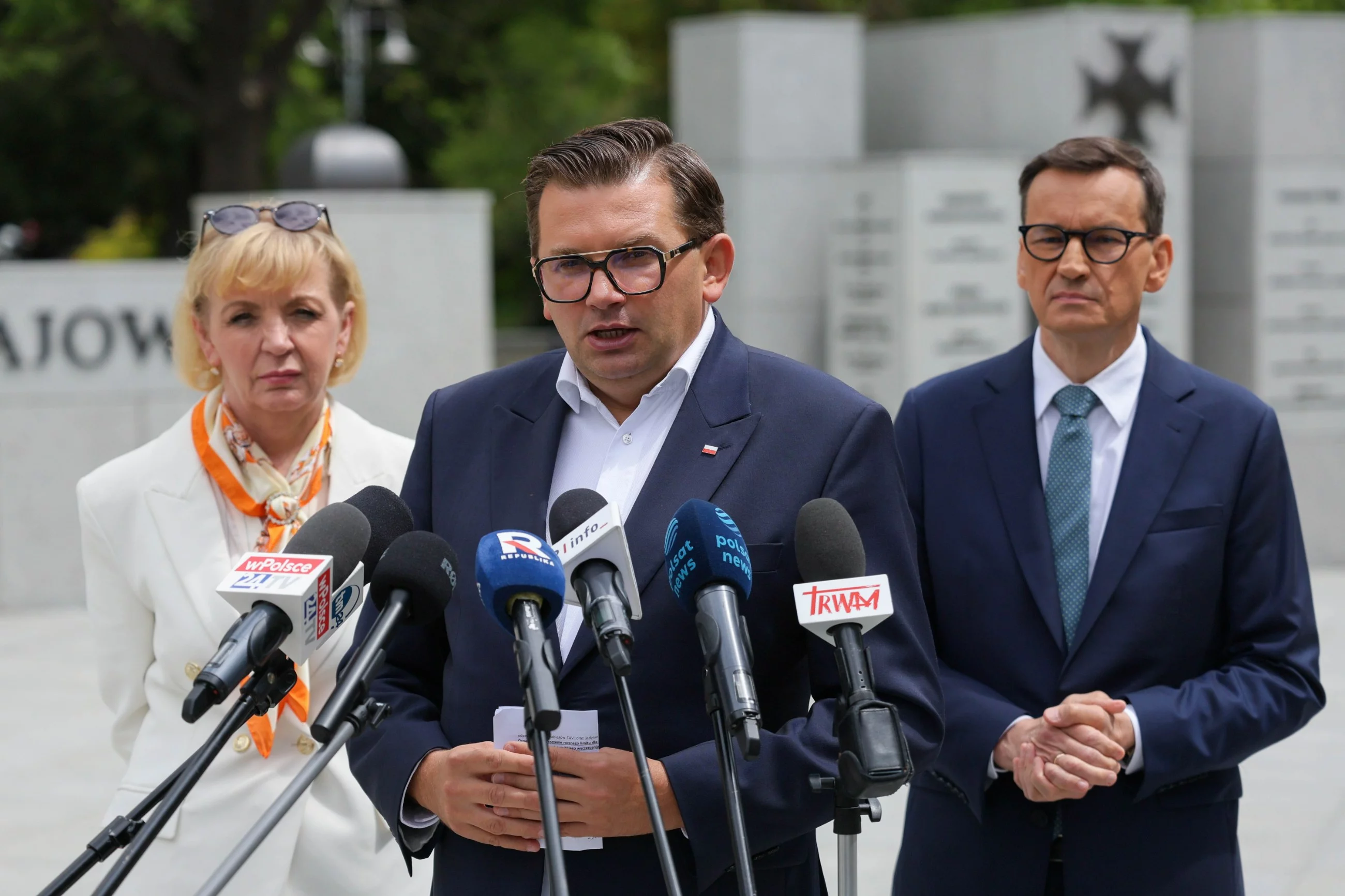 Mateusz Morawiecki, Anna Kwiecień, Łukasz Kmita - PiS