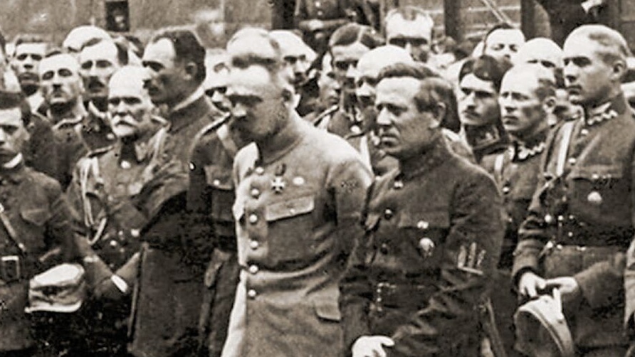 Józef Piłsudski i Symon Petlura w Stanisławowie, 1920 r.