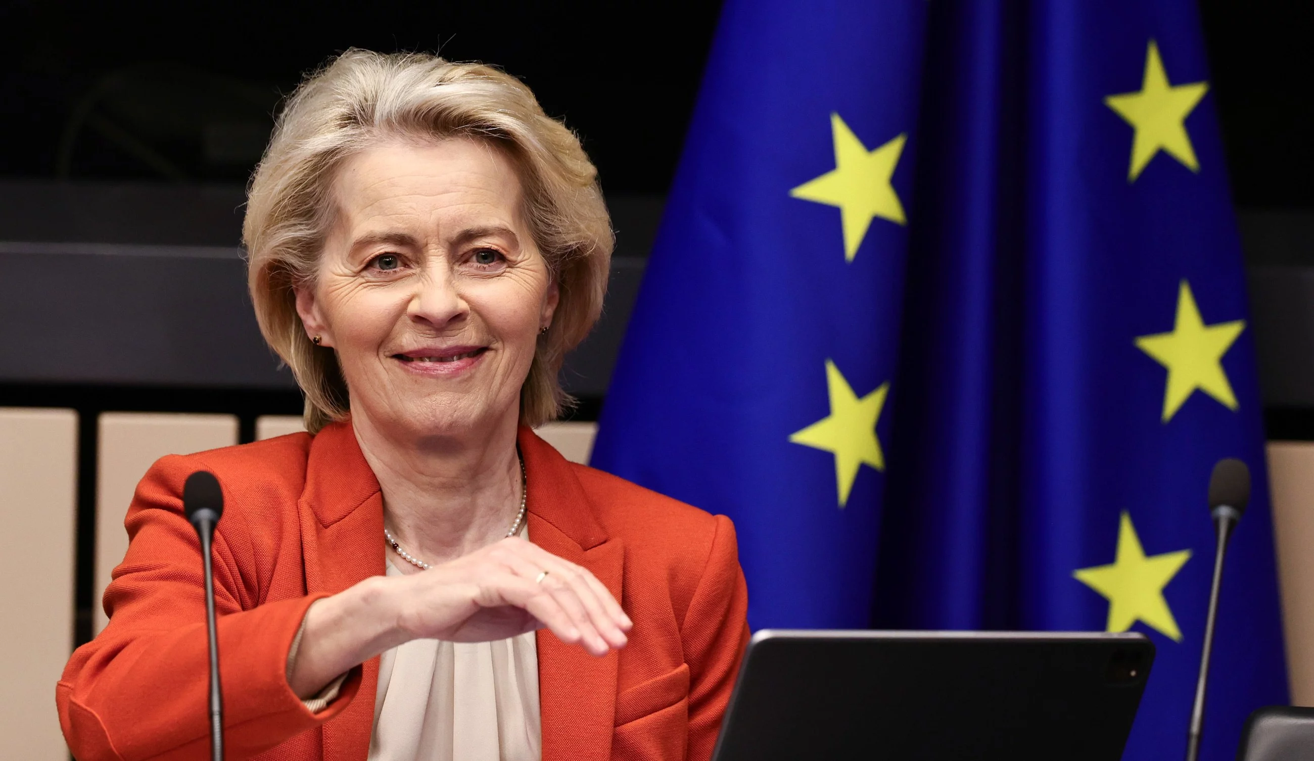 Przewodnicząca Komisji Europejskiej niemiecka polityk Ursula von der Leyen