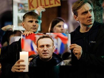 Upamiętnienie rosyjskiego opozycjonisty Aleksieja Nawalnego, który zmarł 16 lutego